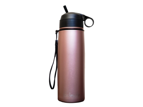 pH ALKALINE FILTER Stainless Drink Bottle - Rose Gold (26oz)