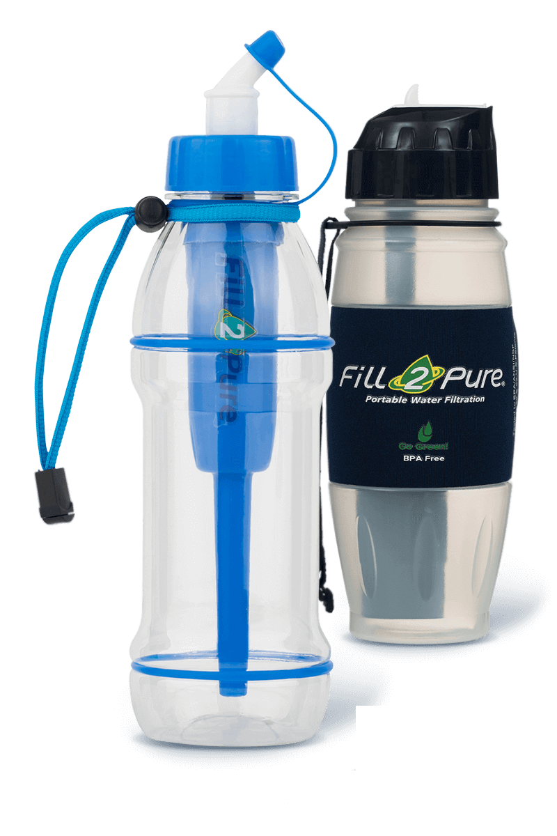 Clean Water Bottle Filter Replacement - 2 Pack